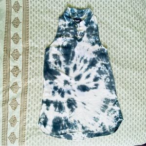 Reformation sleeveless, tie-dye dress top